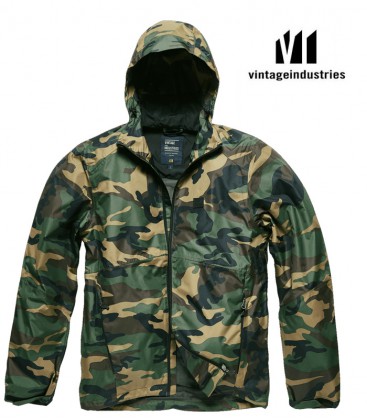 VINTAGE VERWOOD  REGEN JACKET WOODLAND CAMO