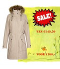 REDISA LANGE SOFTSHELL MANTEL BEIGE MET TEDDY VOERING MERK G.I.G.A. DX BY KILLTEC