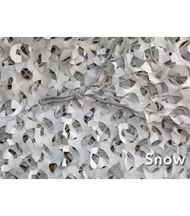 CAMOUFLAGE NET/SCHADUW NET SNOW MET GAAS