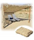 CAMOUFLAGENET 3 X 3 M  DESERT MET STEVIG touw