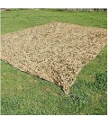 CAMOUFLAGENET 3 X 3 M  DESERT MET STEVIG touw