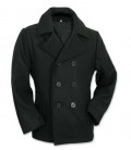 MARINE JEKKER / PEA COAT / DECK JACK 50%WOL ZWART