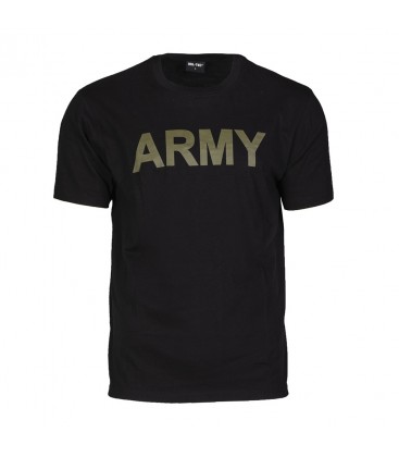 ARMY T SHIRT ZWART